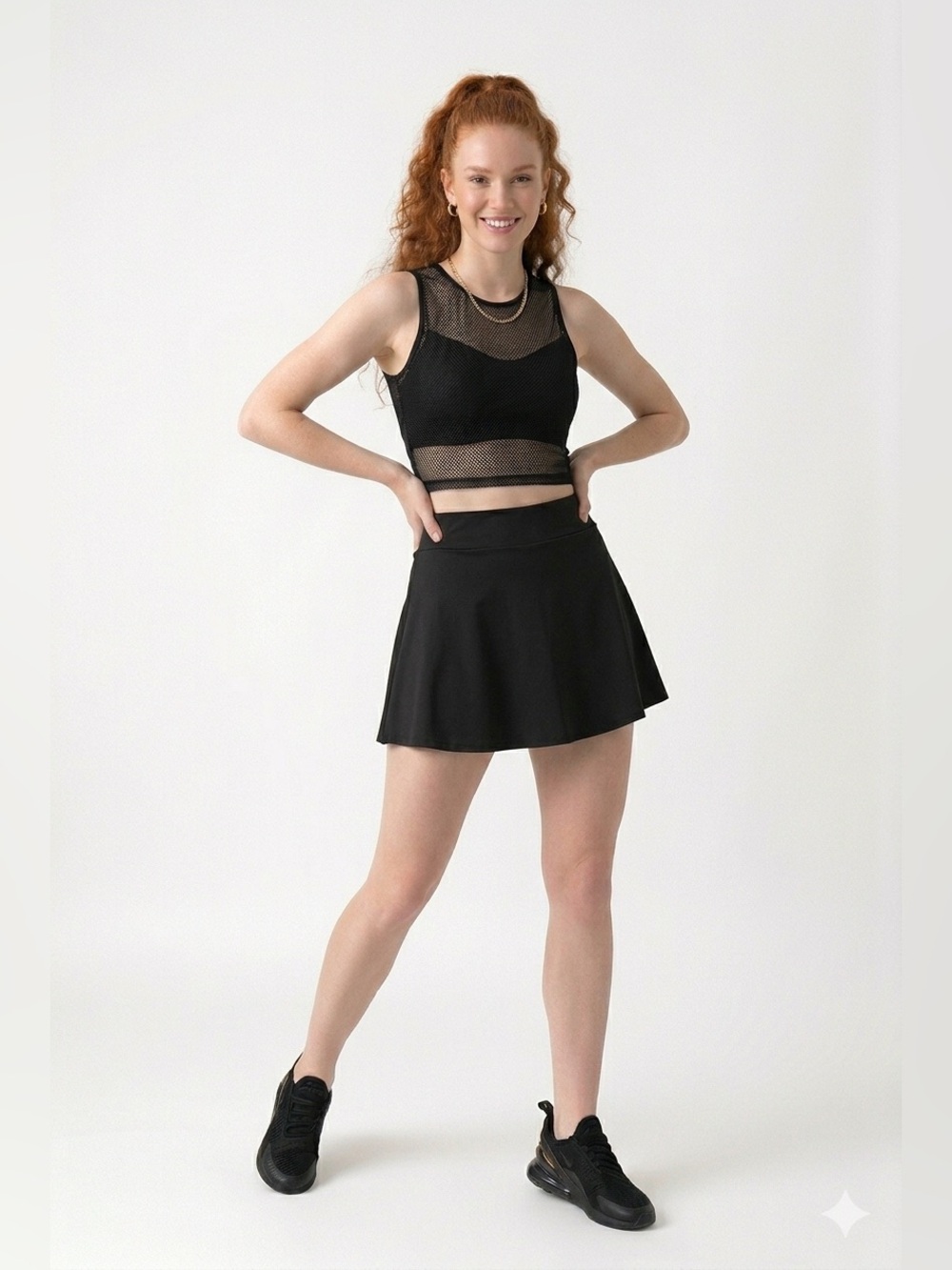 Black Tennis Skirt